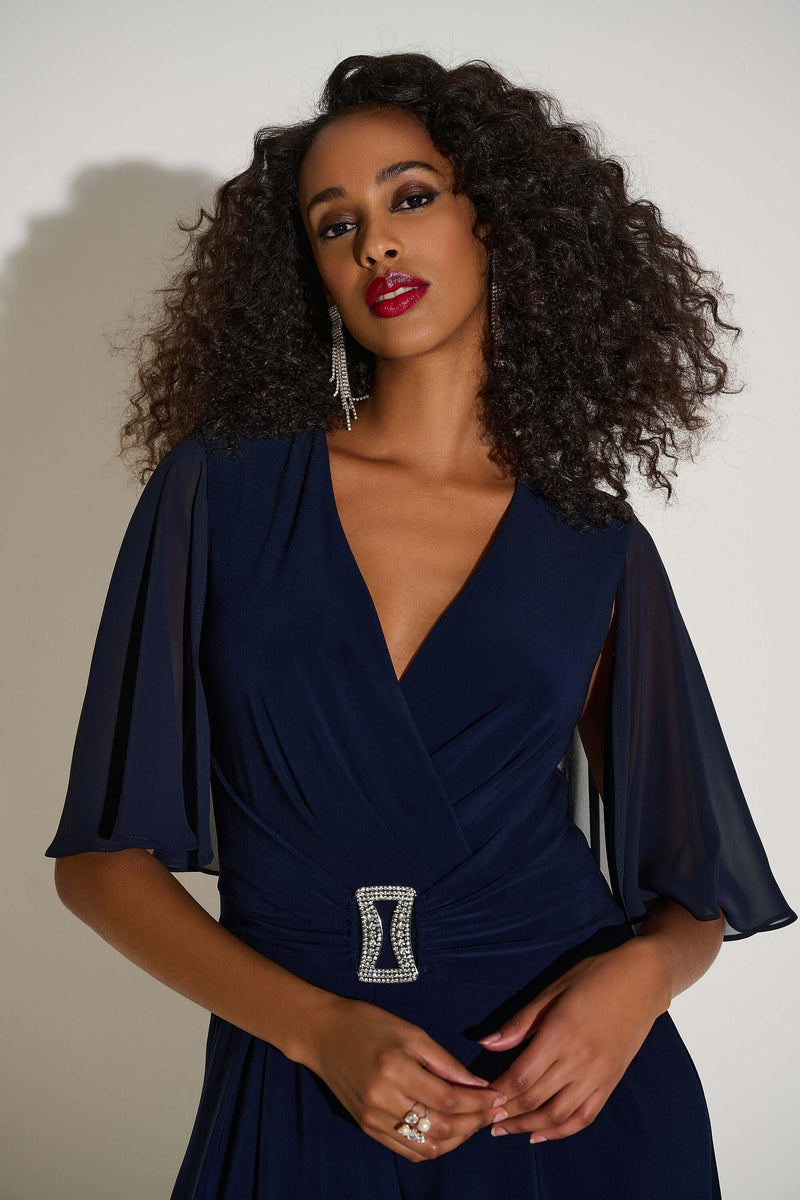 Signature by Joseph Ribkoff Formal Jumpsuit in Midnight 253723