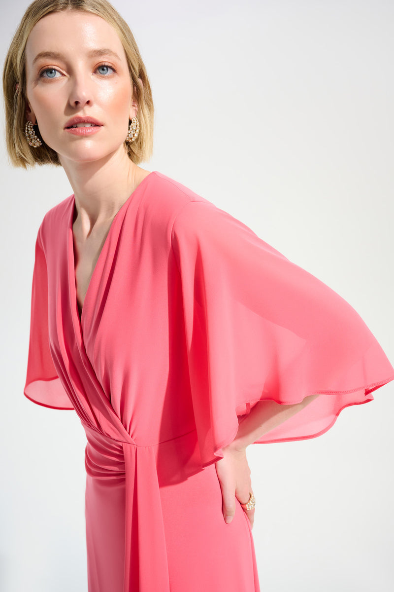 Signature by Joseph Ribkoff Fit & Flare in Paradise Coral 261710