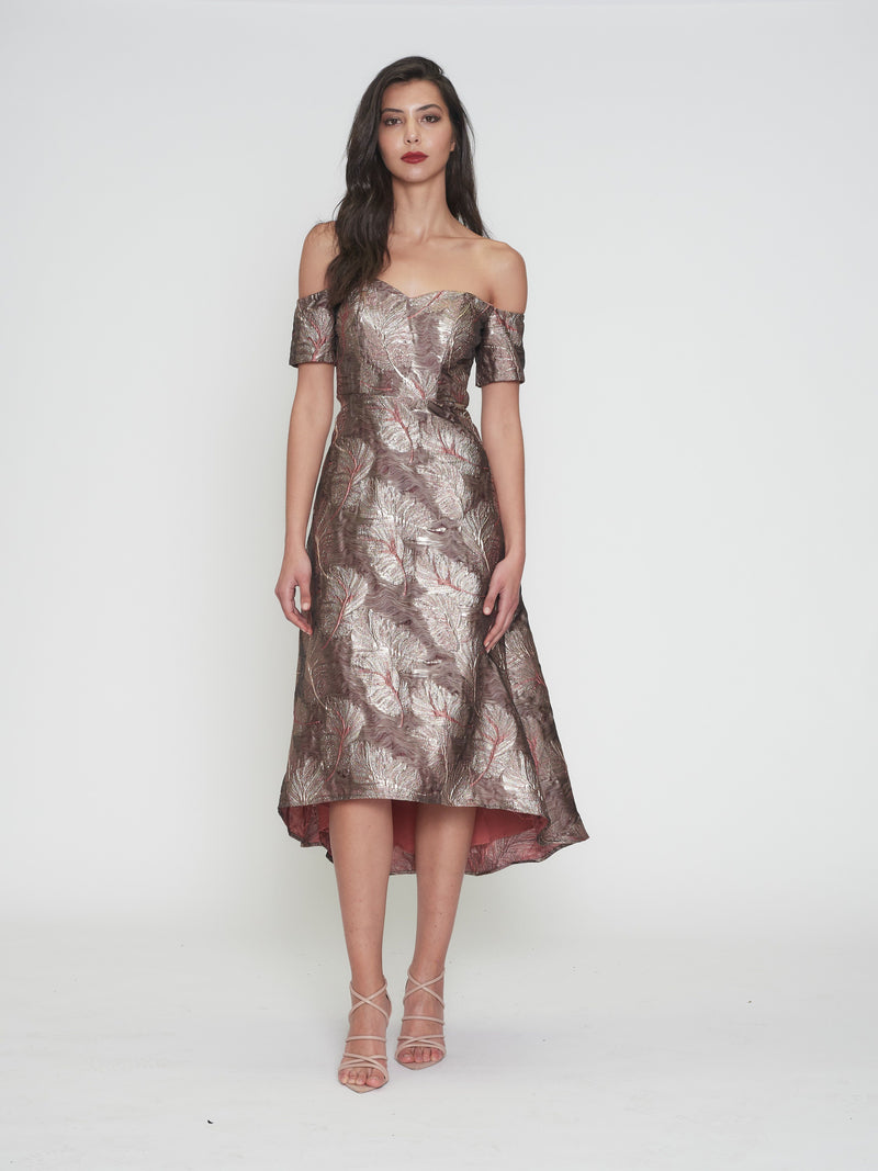 Romance Milla Hi Low Dress in Cinnamon Romance Milla Hi Low Dress in Cinnamon