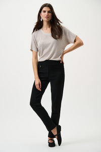 Joseph Ribkoff Classic Tailored Slim Pant in Black 144092