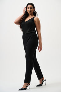 Joseph Ribkoff Classic Tailored Slim Pant in Black 144092