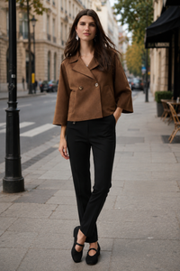 Joseph Ribkoff Classic Tailored Slim Pant in Black 144092