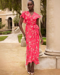 Sacha Drake ELEANOR Wrap Dress in Pink Floral