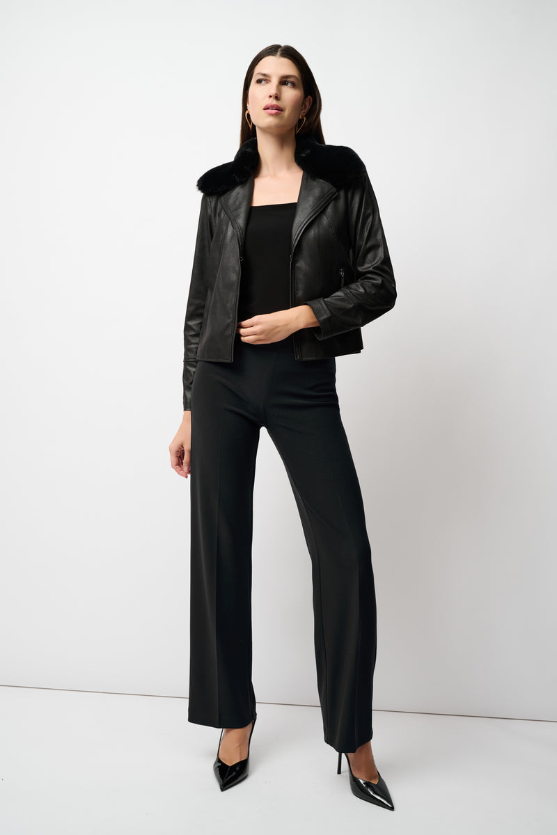 Joseph Ribkoff Classic Wide Leg Pant in Black 153088