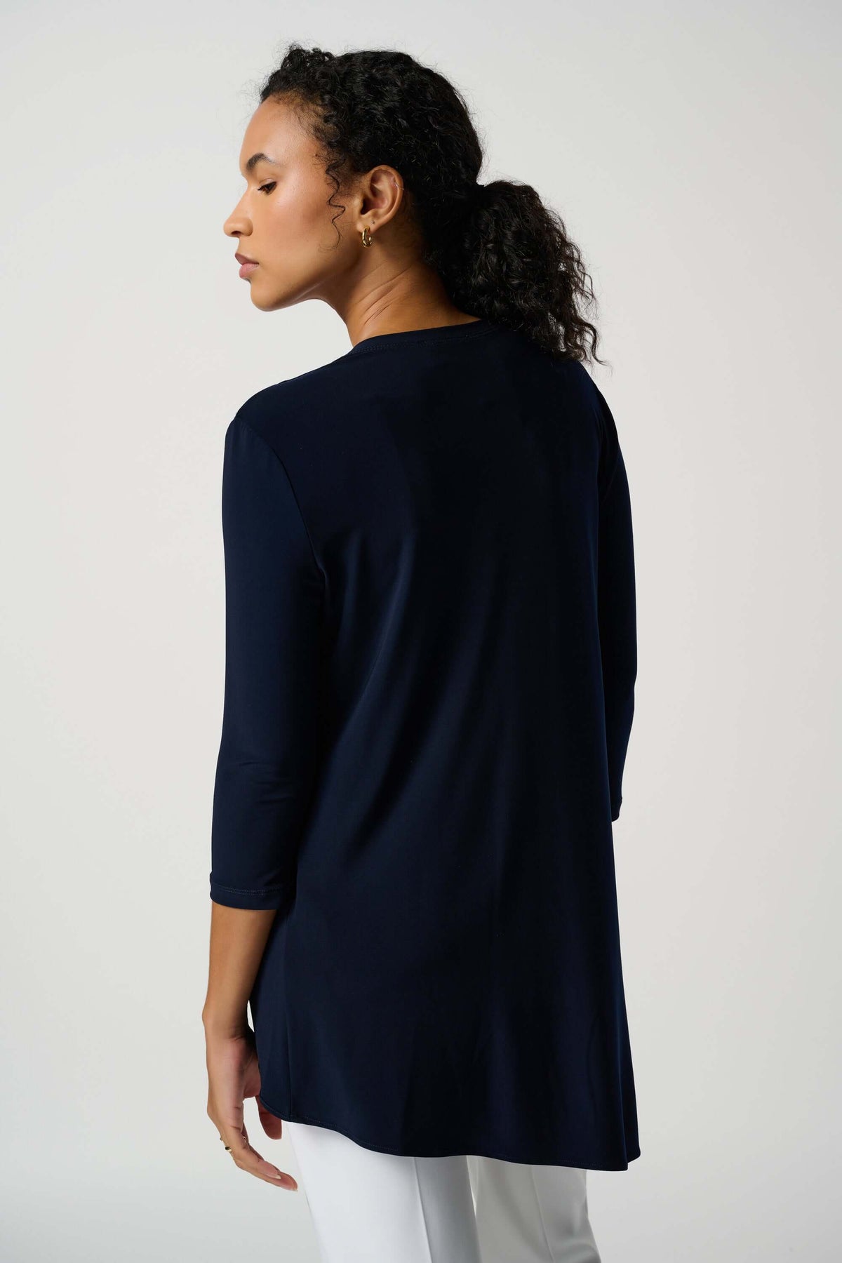 Joseph Ribkoff Asymmetrical Tunic in Midnight 161066