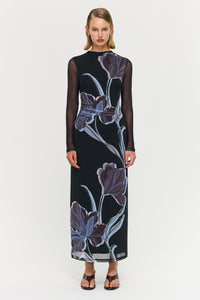 Staple The Label STAS Mesh Dress in Midnight Floral
