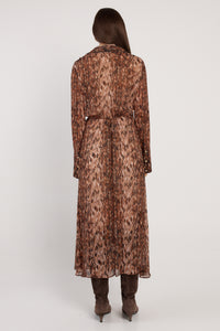 Fate + Becker Isla Wrap Dress in Snake Print