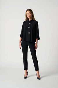 Joseph Ribkoff Classic Cropped Pant in Black 181089