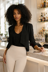 Joseph Ribkoff Tux Overpiece Jacket in Black 161140