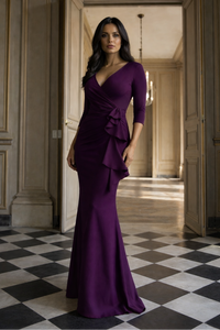 Ellie Amelia Gown in Plum
