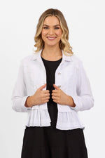 Vassalli Denim Jacket in White