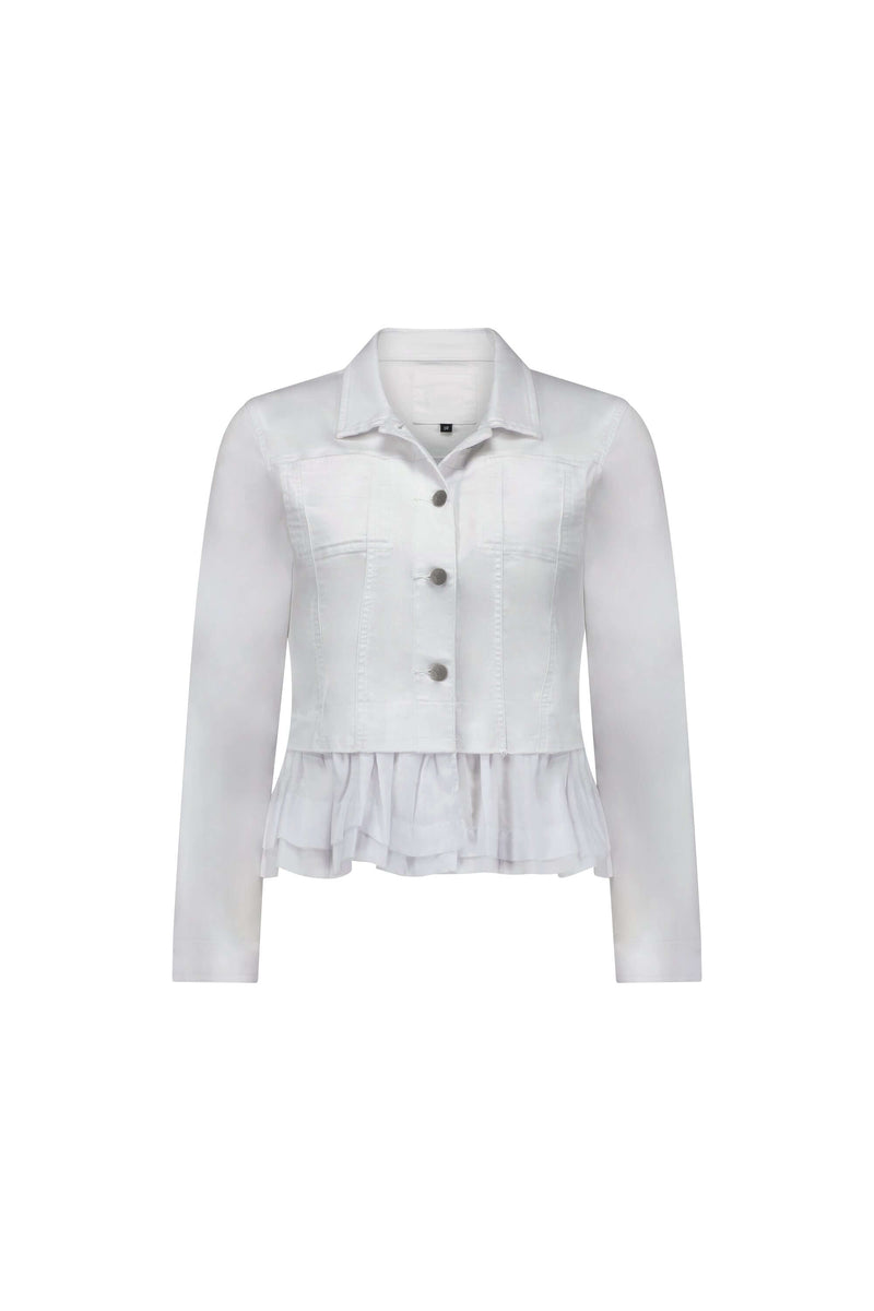 Vassalli Denim Jacket in White