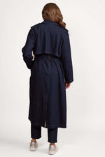 Vassalli Denim Trench in Dark Denim 2098