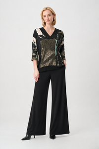 Joseph Ribkoff Abstract Tunic in Moonstone Combo 263224