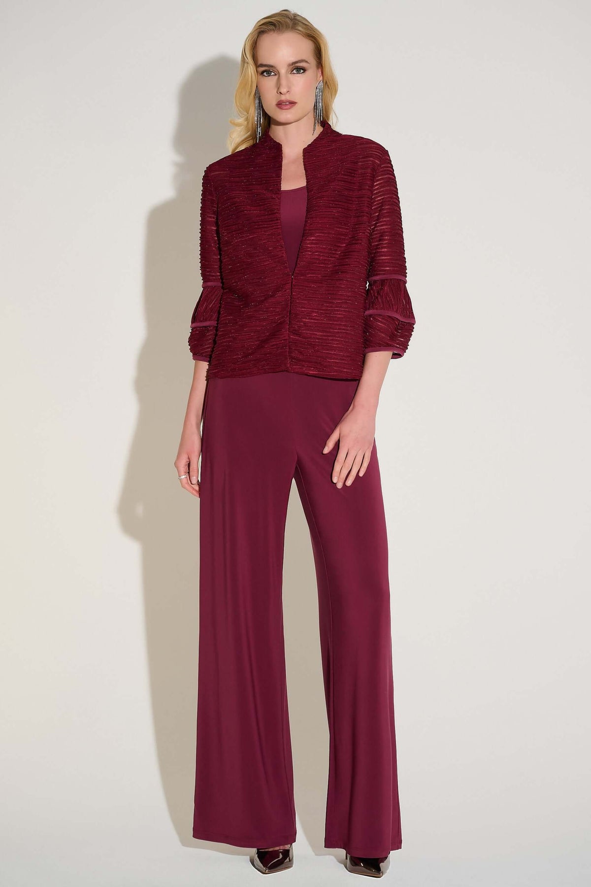 Signature by Joseph Ribkoff Stunning Pant in Merlot 221340