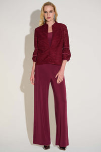 Signature by Joseph Ribkoff Stunning Pant in Merlot 221340