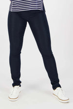 Vassalli Skinny Leg Full Length Denim Pull On in Indigo 230