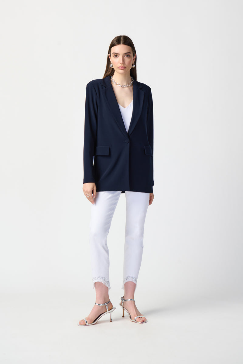 Joseph Ribkoff Straight Cut Blazer in Midnight 231064