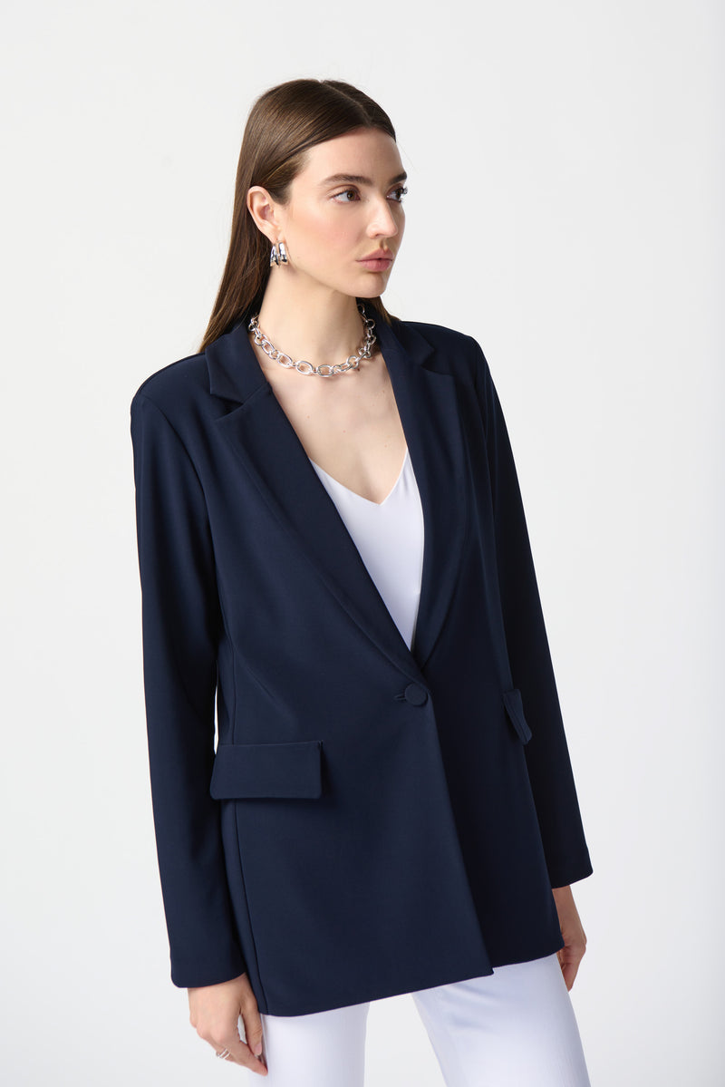 Joseph Ribkoff Straight Cut Blazer in Midnight 231064