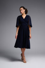 Signature by Joseph Ribkoff Flare Dress in Midnight 231757