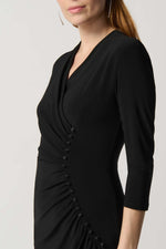 Joseph Ribkoff Classic Button Dress in Black 234272