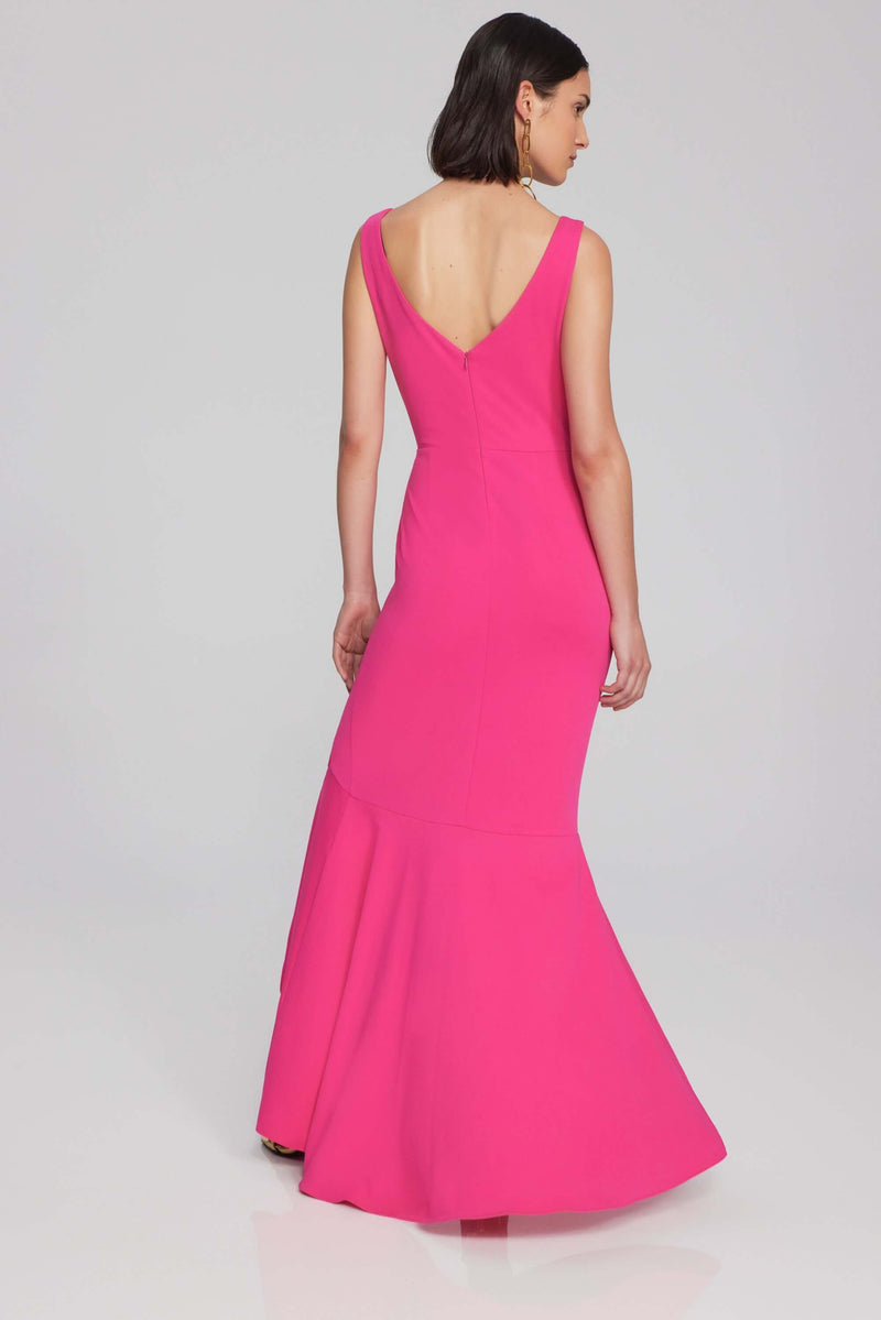 Signature by Joseph Ribkoff Trumpet Gown in Shocking Pink 241700