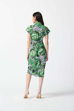 Joseph Ribkoff Shirt Dress in Tropical Vanilla 242033
