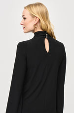 Joseph Ribkoff Cut Out Top in Black 243064