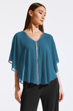 Signature by Joseph Ribkoff Poncho Top in Twilight 243707