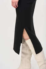 Joseph Ribkoff Sweater Knit Skirt in Black 243967