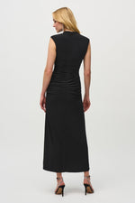 Joseph Ribkoff Shirred Dress in Black 244132