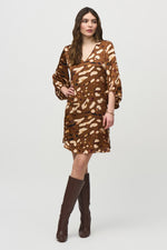 Joseph Ribkoff Satin Dress in Animal 244185