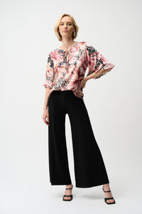 Joseph Ribkoff Wide Leg Pant in Black 251017