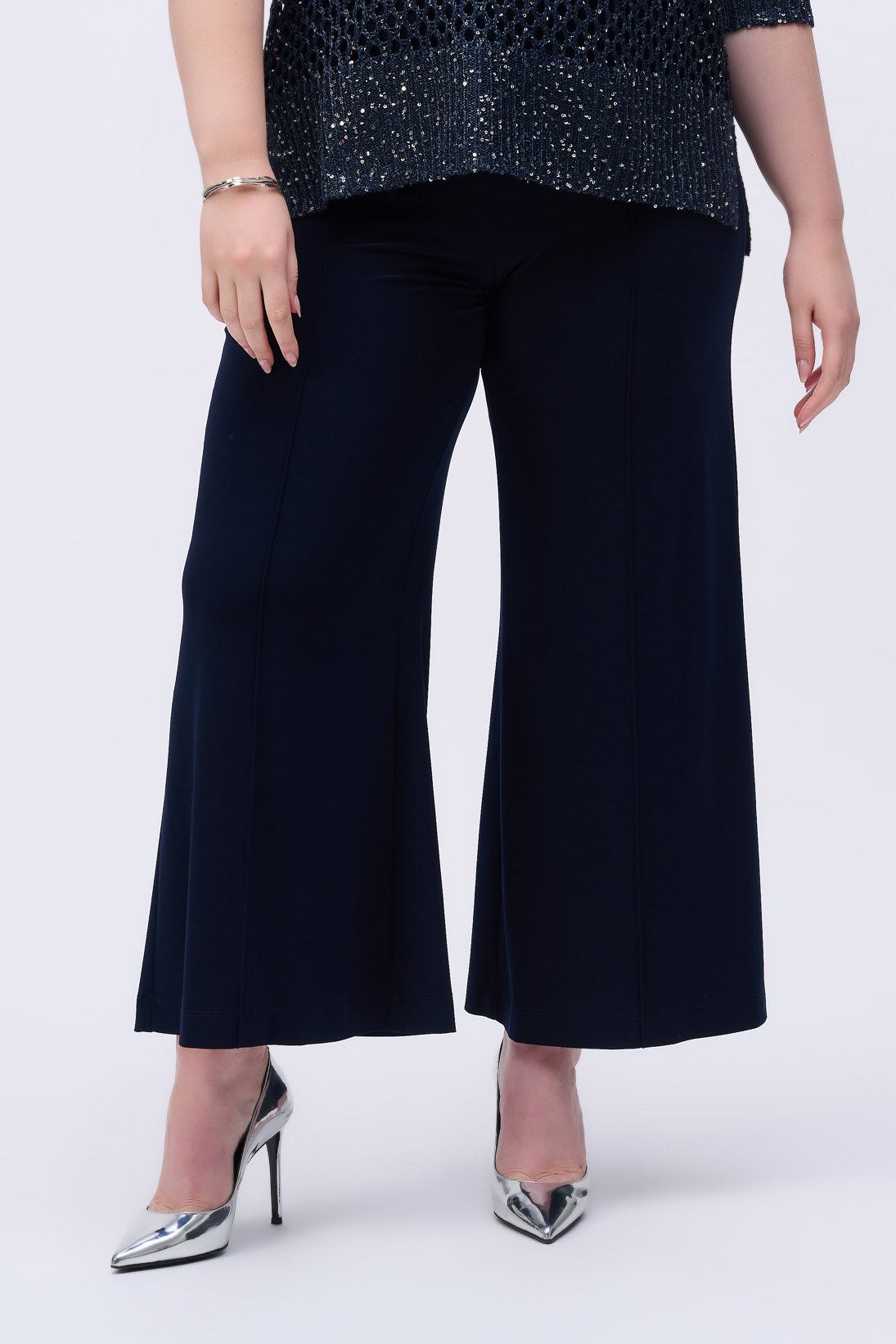 Joseph Ribkoff Wide Leg Pant in Midnight 251017