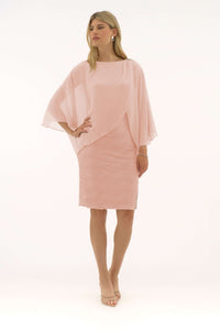 Signature by Joseph Ribkoff Cascade Dress in Quartz 251720