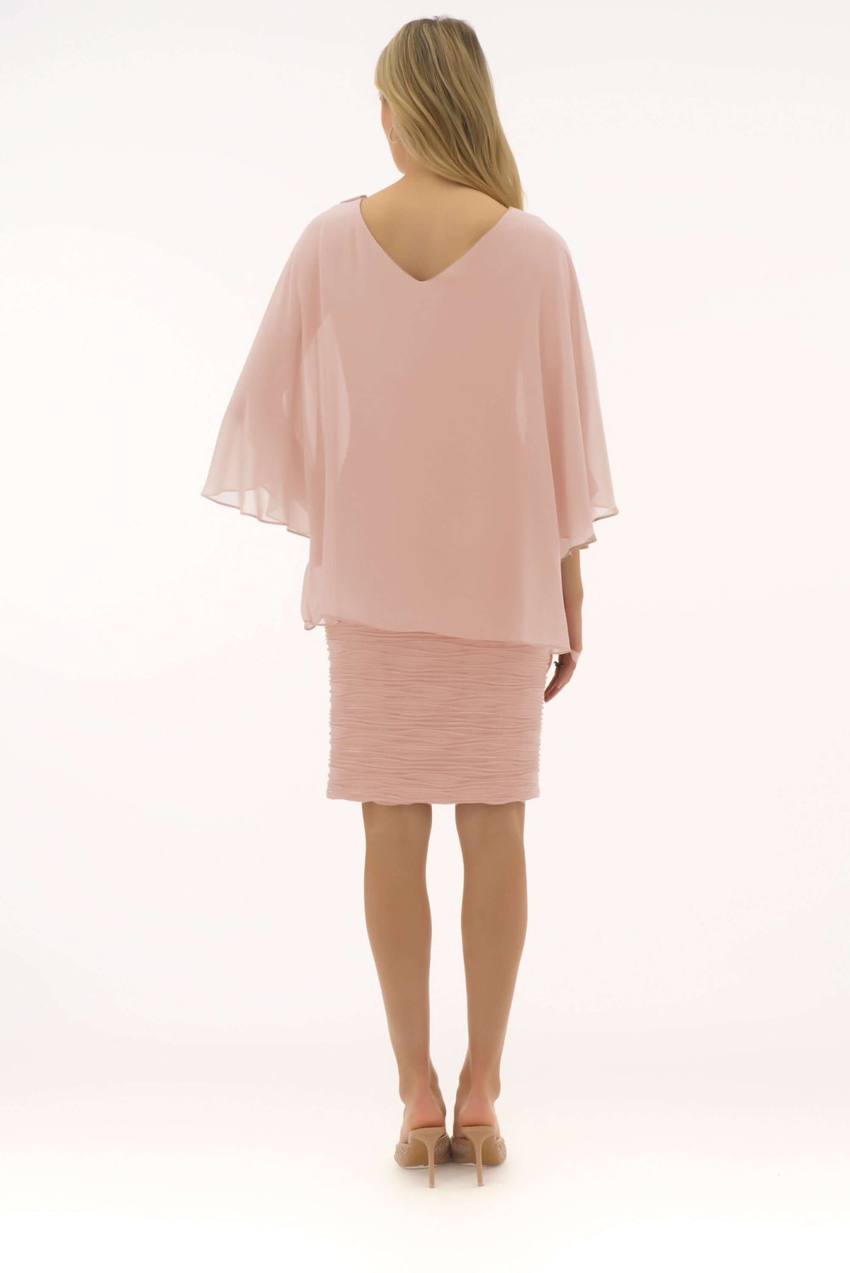 Signature by Joseph Ribkoff Cascade Dress in Quartz 251720