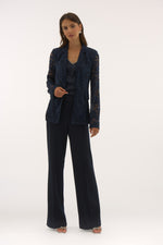 Signature by Joseph Ribkoff Lace Blazer in Midnight Blue 251726