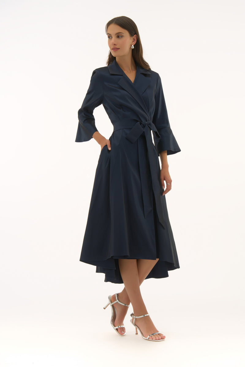 Signature by Joseph Ribkoff Taffeta Dress in Midnight 251727