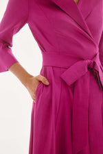 Signature by Joseph Ribkoff Taffeta Dress in Magenta 251727