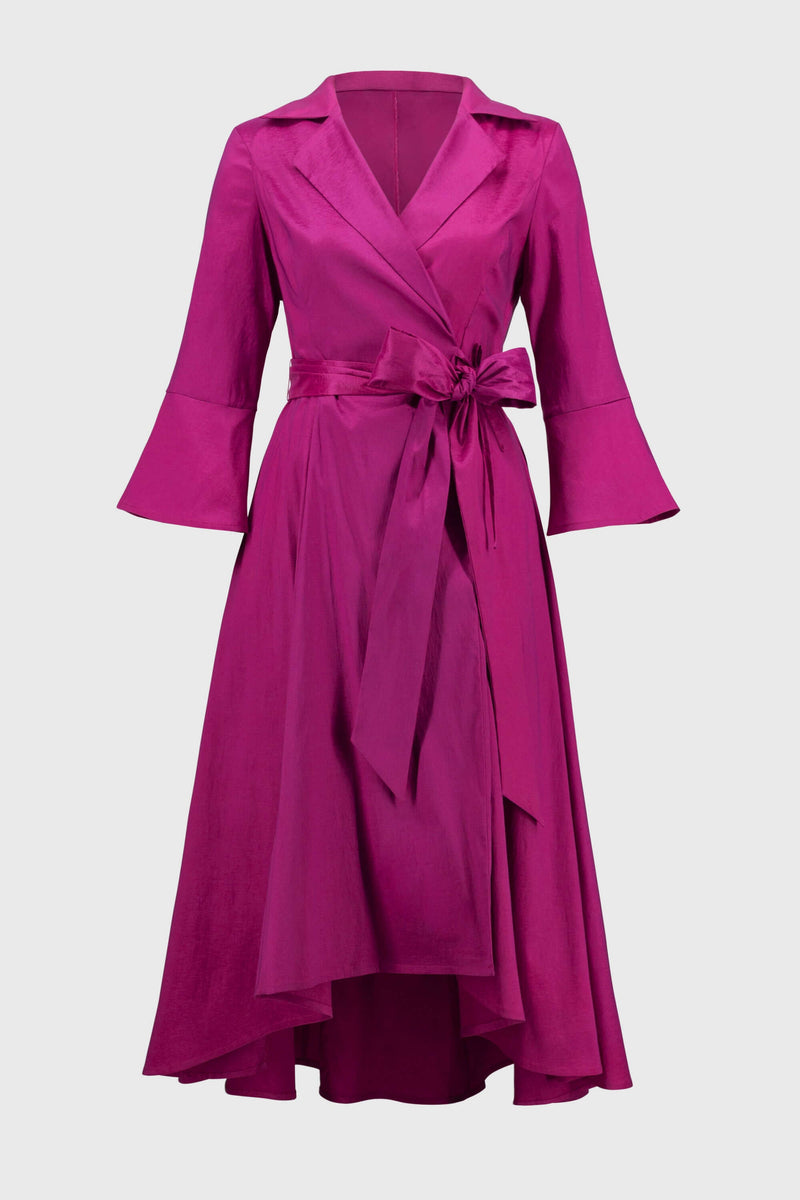 Signature by Joseph Ribkoff Taffeta Dress in Magenta 251727