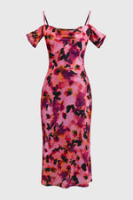 Signature by Joseph Ribkoff Dress in Pink Black Geranium 251737