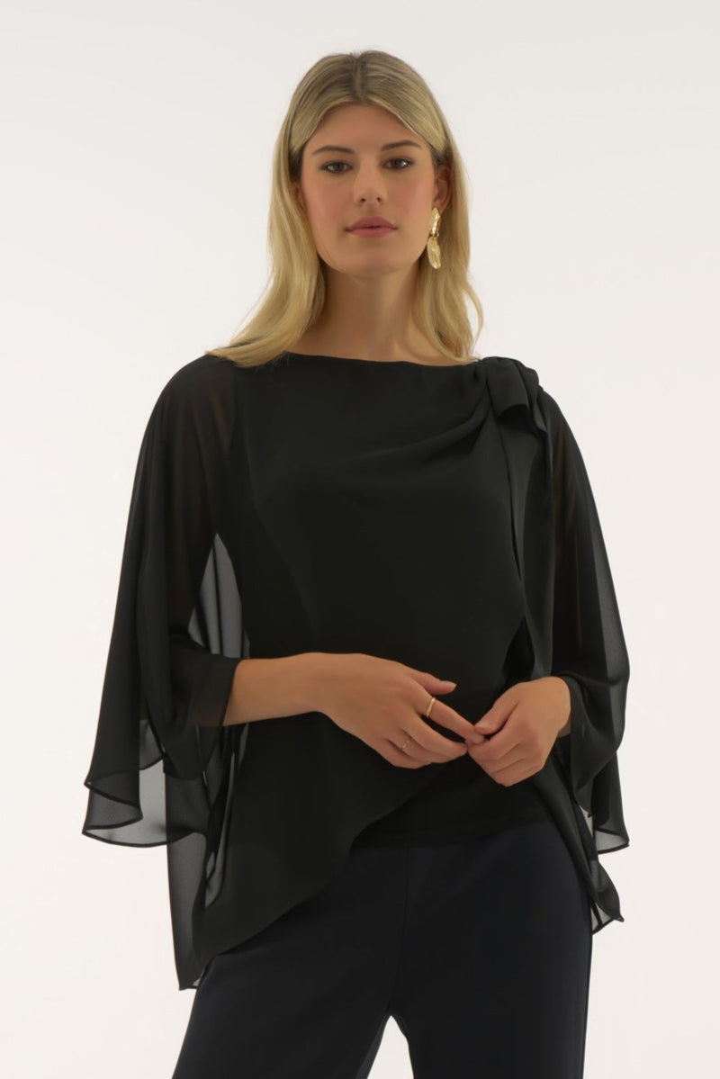 Signature by Joseph Ribkoff CascadeTop in Black 251739