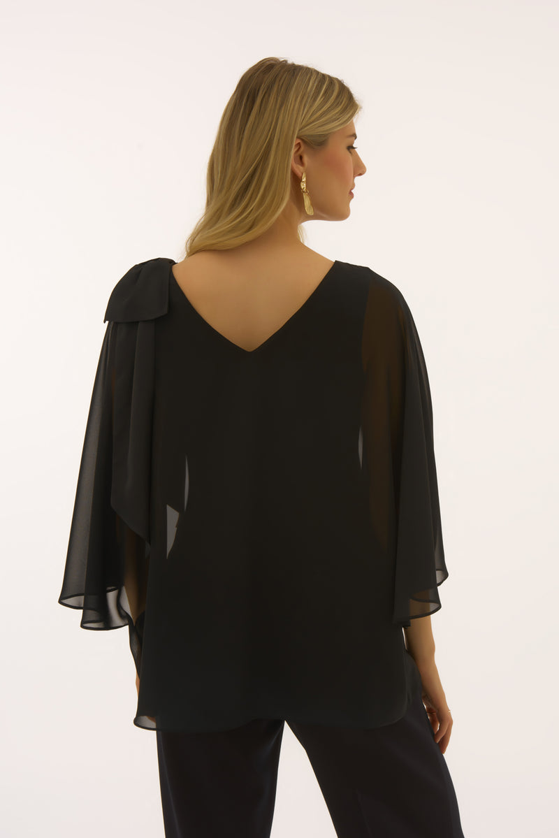 Signature by Joseph Ribkoff CascadeTop in Black 251739