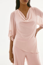 Signature by Joseph Ribkoff Chiffon Top in Quartz 251740