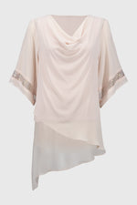 Signature by Joseph Ribkoff Chiffon Top in Quartz 251740