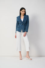 Joseph Ribkoff Blazer in Medium Blue Denim 251962