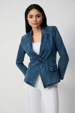 Joseph Ribkoff Blazer in Medium Blue Denim 251962