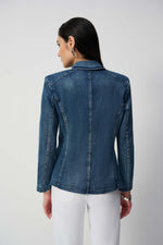 Joseph Ribkoff Blazer in Medium Blue Denim 251962