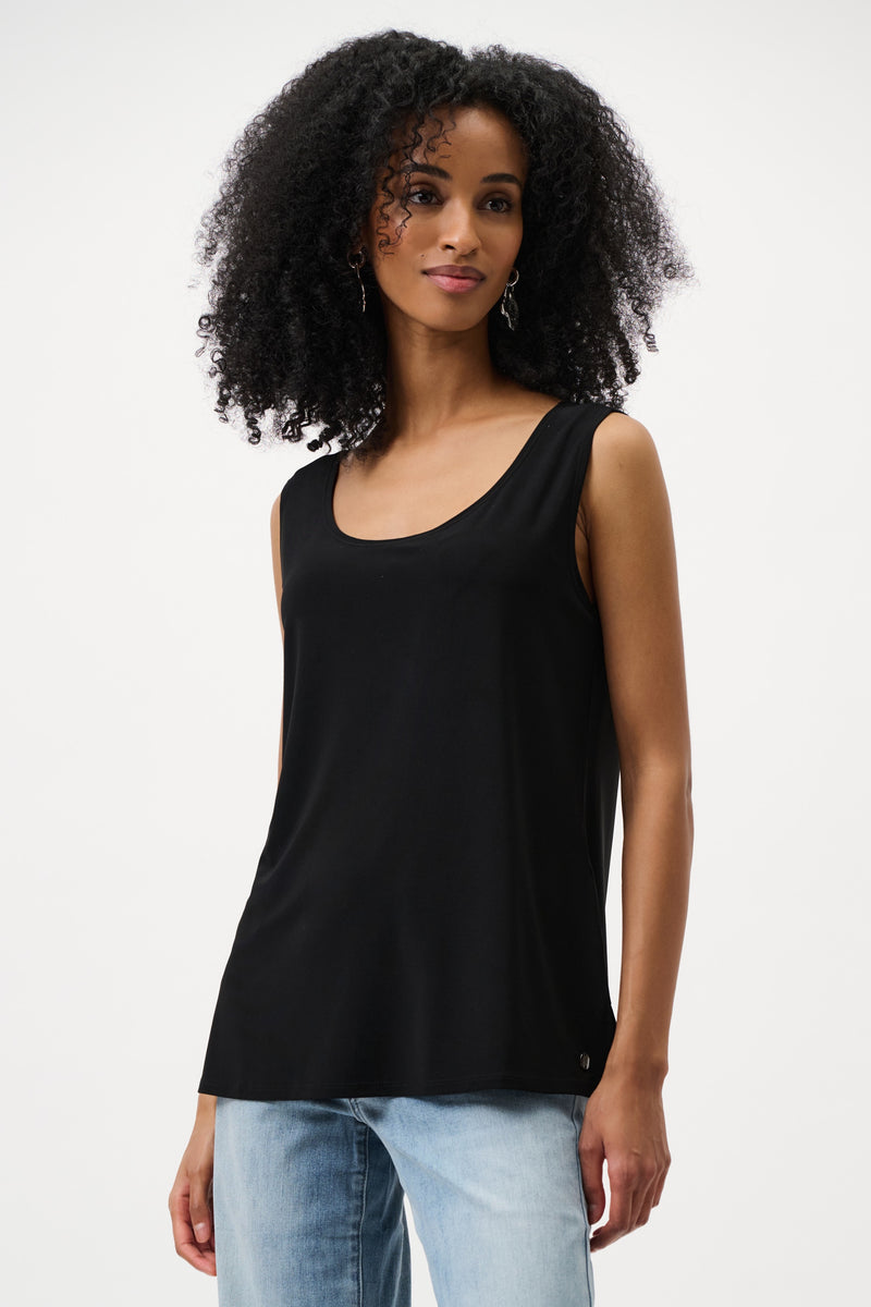 Joseph Ribkoff Scoop Neck Cami in Black 251970