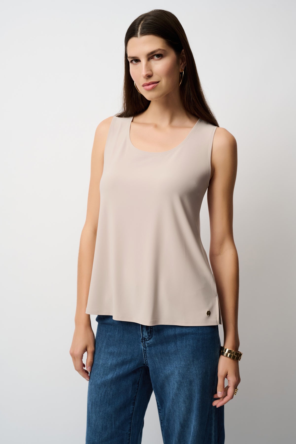 Joseph Ribkoff Scoop Neck Cami in Moonstone 251970